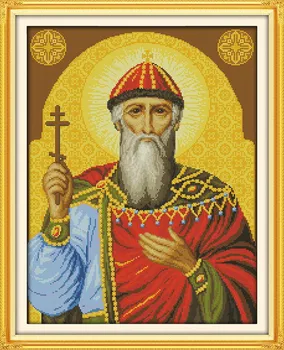 

Religious Figure People Arts Crafts Sewing Cross Stitch Kits 11CT Printed Embroidery DIY Handmade Needlework Wall Home Decor