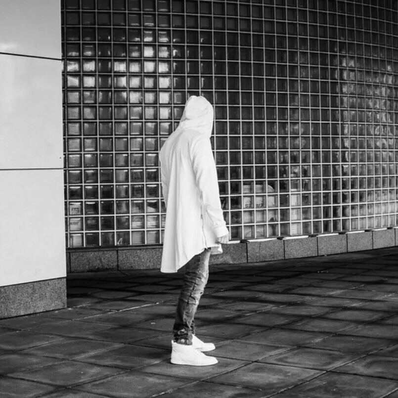 long zip hoodie men's