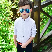 Блузки для мальчиков; нарядные рубашки для мальчиков; Детская рубашка с длинными рукавами для маленьких детей; одежда для свадьбы; официальная одежда для мальчиков; рубашки; топы для мальчиков