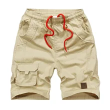 ICPANS мужские повседневные шорты из хлопка с карманами Бермуды мужские черные армейские Шорты Cargo мужские летние шорты размера плюс 4XL 5XL