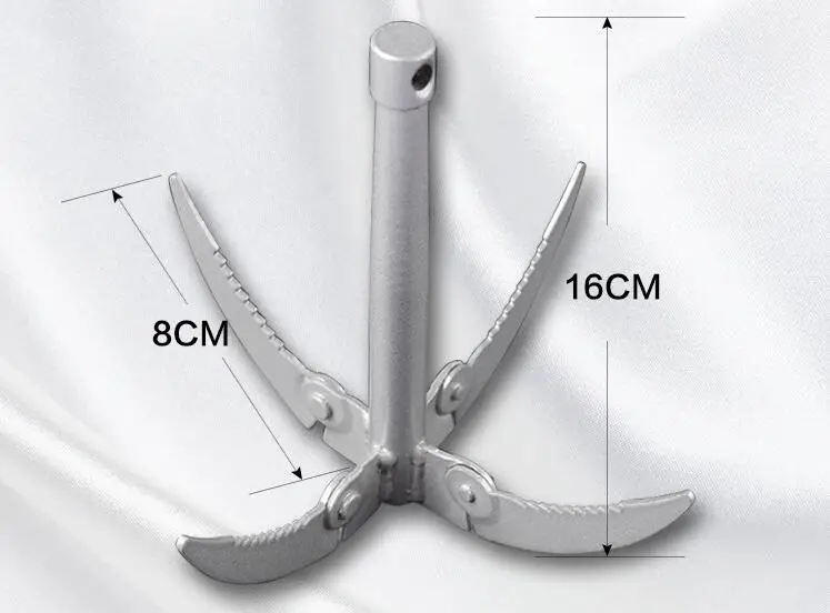 Лодка Якорь складной крюк растения якорь нож рыболовные принадлежности с веревкой jagg косилка нож маленькие аксессуары рыболовные снасти