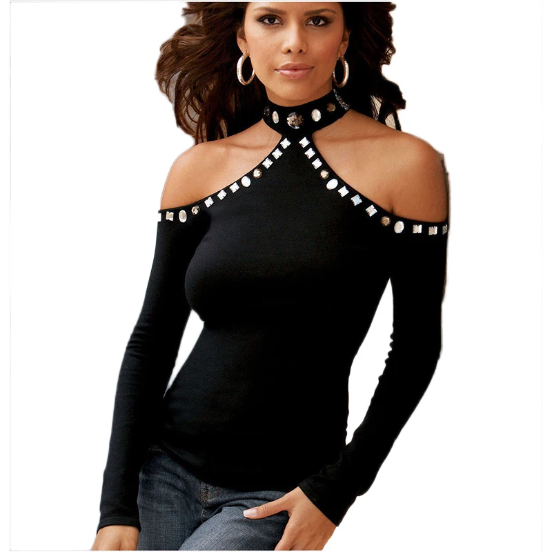 Black Friday Deals New 2017 Summer Women Trim Sequined Long Sleeve