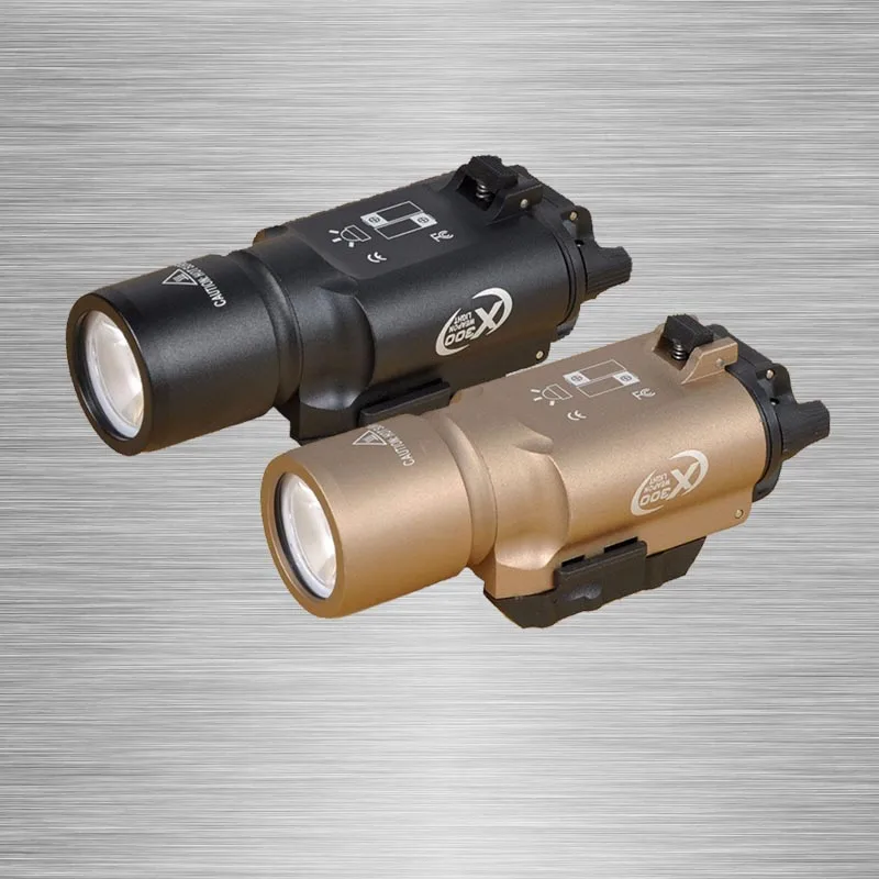 

Hot sale X300 LED tactical flashlight white weapon Light torch for rifle scope for hunting shooting free shipping