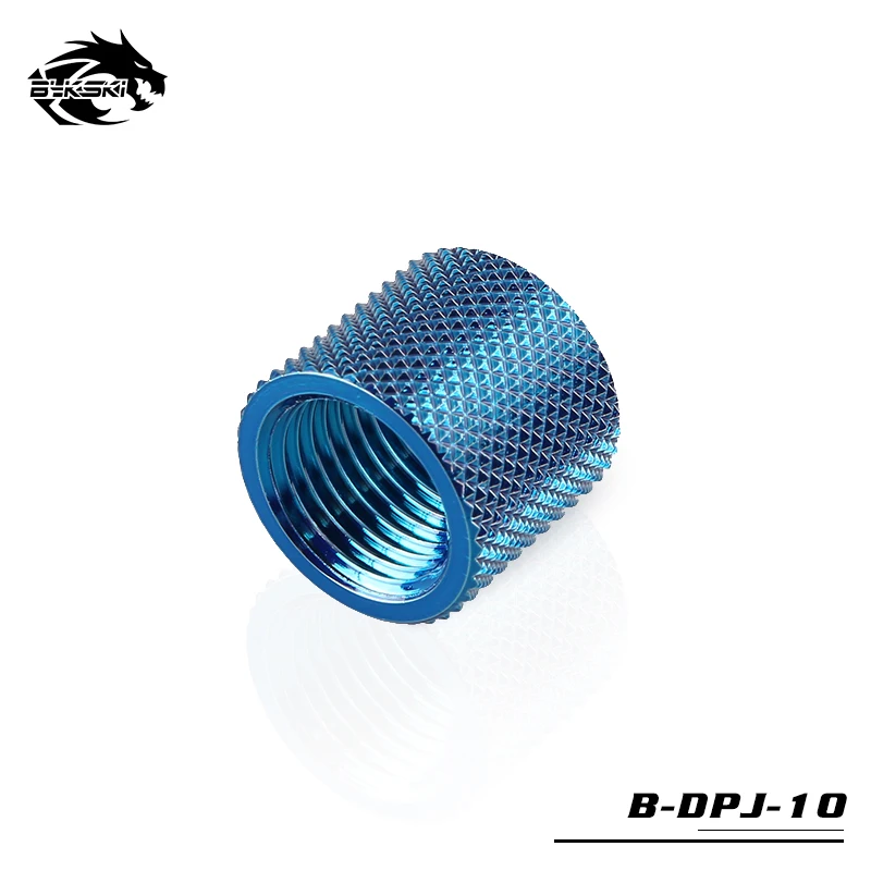 BYKSKI G1/4 ''к G1/4'' удлинитель 15 мм Монтажный адаптер адаптеры охлаждения воды Женский двухсторонний резьбовой B-DPJ-10 - Цвет лезвия: blue