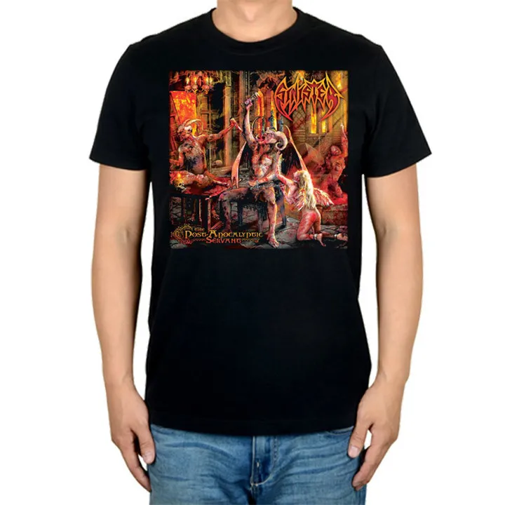 8 дизайнов Harajuku Sinister Rock брендовая мужская рубашка 3D Hellhound Hardrock heavy Dark Metal хлопок скейтборд camiseta