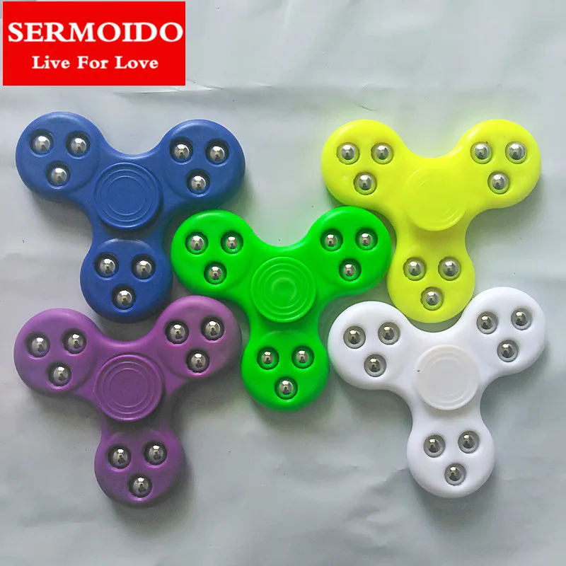 

SERMOIDO Fidget Spinner Desk Anti Stress Finger Spin Spinning Top EDC Sensory Toys Cube Gifts For Autism and ADHD A74