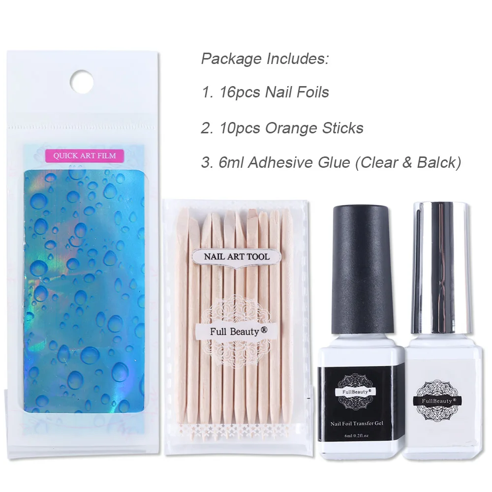 waterdrop nail foil 764 set