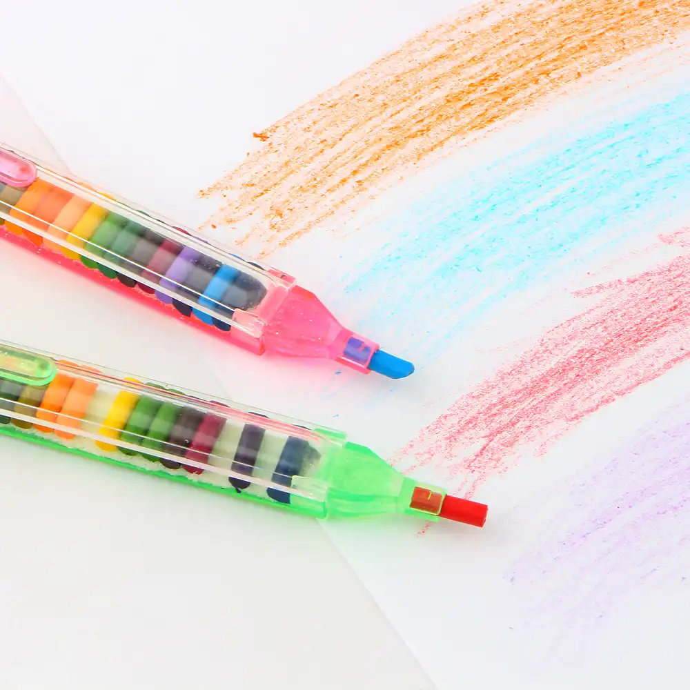 Stacker Dessin Crayons de couleur Pen Graffiti Huile Pastel Crayon pour enfants 2pcs