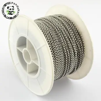 

304 Stainless Steel Unwelded Rolo Chain For DIY Jewelry Making