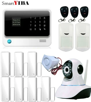 

SmartYIBA G90B Plus WIFI GSM Alarm APP Control Camera Surveillance System Wireless Alarm Motion Sensor Door Open/Close Alarm