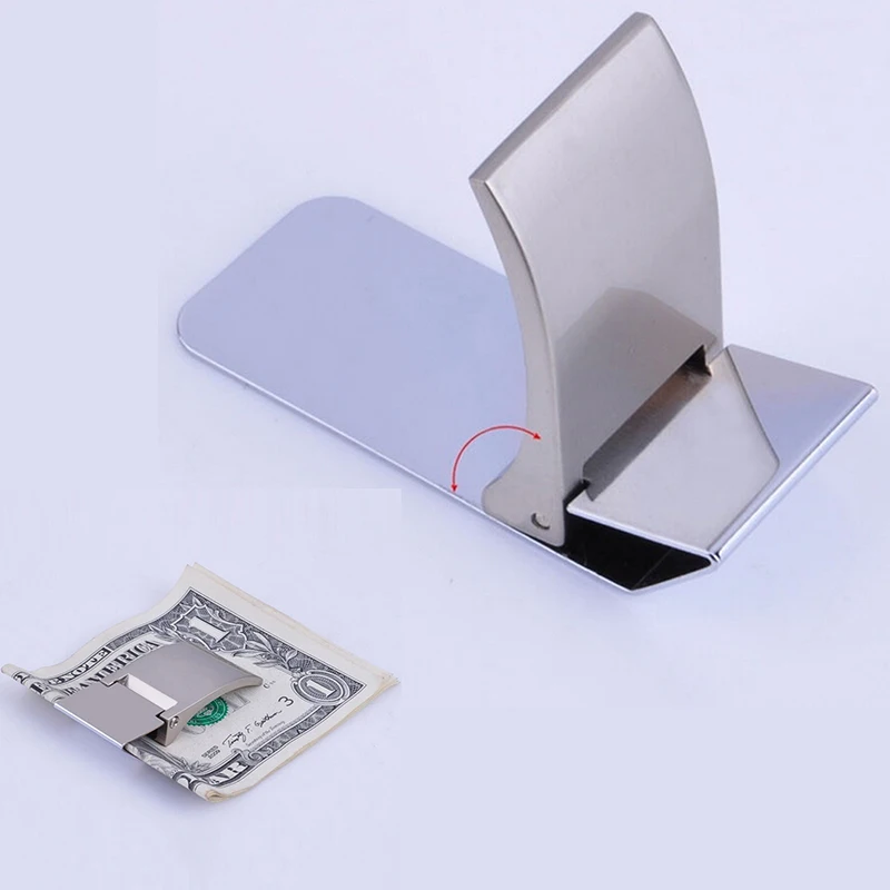 

Money Clip Metal Note Holder Large Bills Men's Fashion Travel Accessory