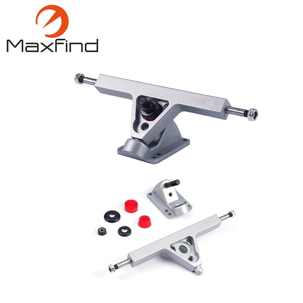 Maxfind colorful Longboard Skateboard Trucks Silver Raw STAGE 7" 175MM