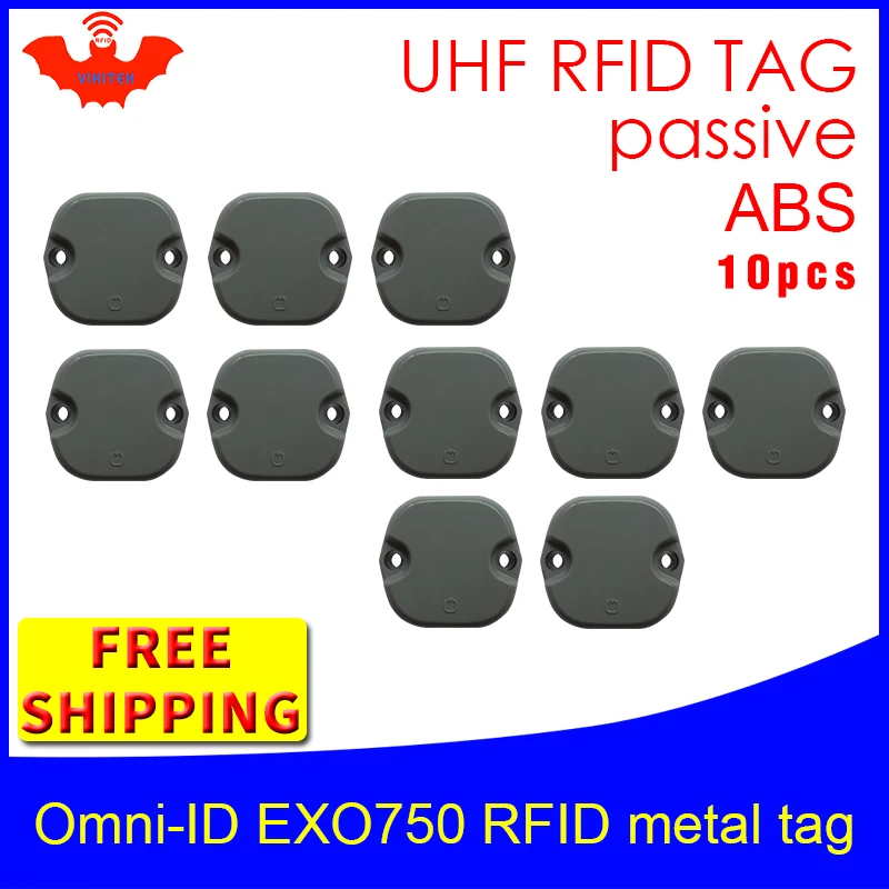 Радиочастотная метка UHF антиметаллическая omni ID EXO750 915 м 868 МГц Impinj Monza4QT 10 шт.