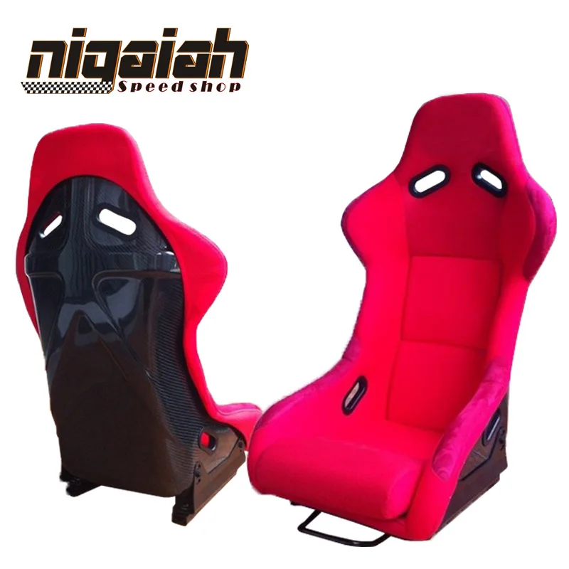 

2PCS/LOT OEM MJ Bucket & Unreclinable Seat Carbon fiber Sport Racing Car Seat DRIFT seat