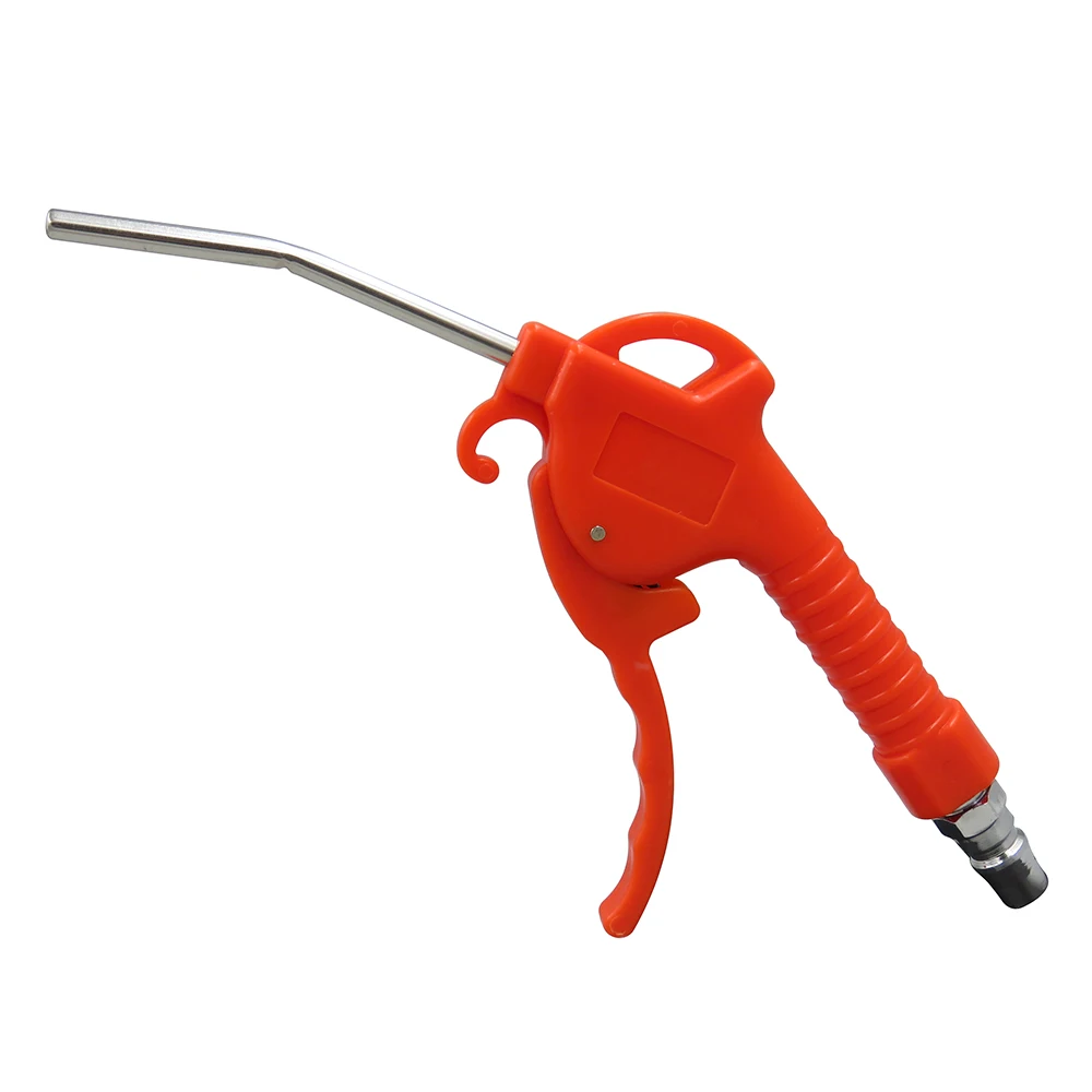 Air Blow Gun Red Plastic Handle Angled Bent Nozzle Air Duster Blow Gun Cleaner Air Blower Duster Blow Dust Gun Pneumatic Tool