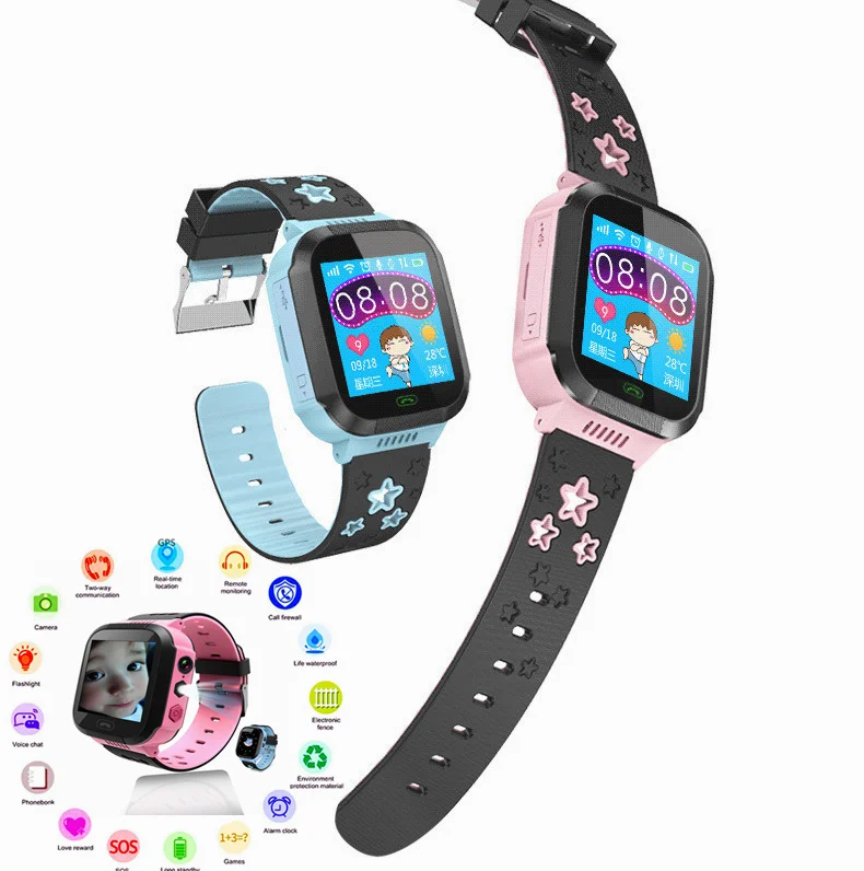 

Children Smart Phone Watch GPS Baby Smartwatch Camera SOS SIM Spanish Arabic Clock Turkish Akilli Saat Call Kids Tracker Russian