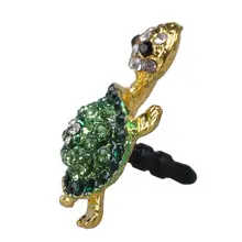 1X 3D блестящие стразы, гарнитура для черепахи, 3,5 мм, защита от пыли, роскошный кристалл алмаза, пылезащитная заглушка, пылезащитная крышка#8