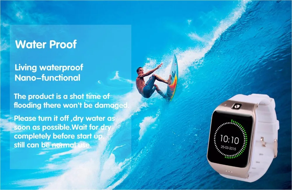 Высококачественный водонепроницаемый браслет для часов наручные часы Smartwatch телефон с камера сим-карта наручные часы для телефона для ios android