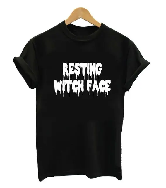 resting witch face shirt sweater fall autumn shirt clothing cute halloween costume decorations decor outift