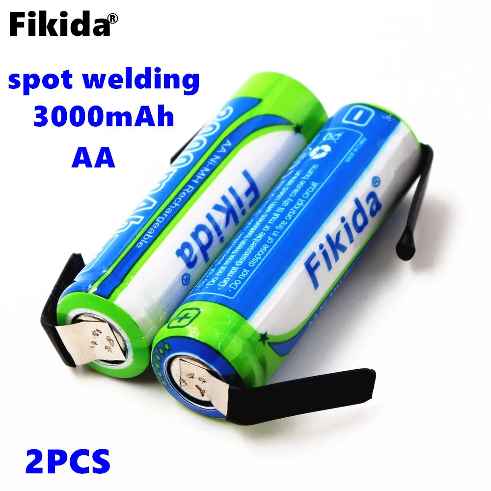 lote 1,2 V AA 3000 MAH ni-mh аккумуляторная батарея посылка со штырьками для Philips бритвенные вкладки Braun электрическая зубная щетка