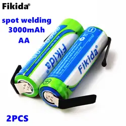 2018/fikida 1,2 В AA NI-MH Перезаряжаемые Батарея 3000 посылка с контактами для Philips бритья вкладки Braun электрическая зубная щетка