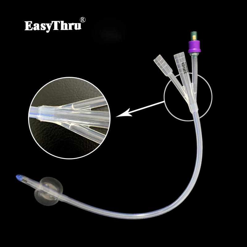 3 Way 100 Adult Diaper, Silicone Foley Catheter With Balloon, Fresh