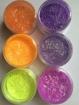 

very beautiful orange yellow purple color pigment powder sample set 6 colors