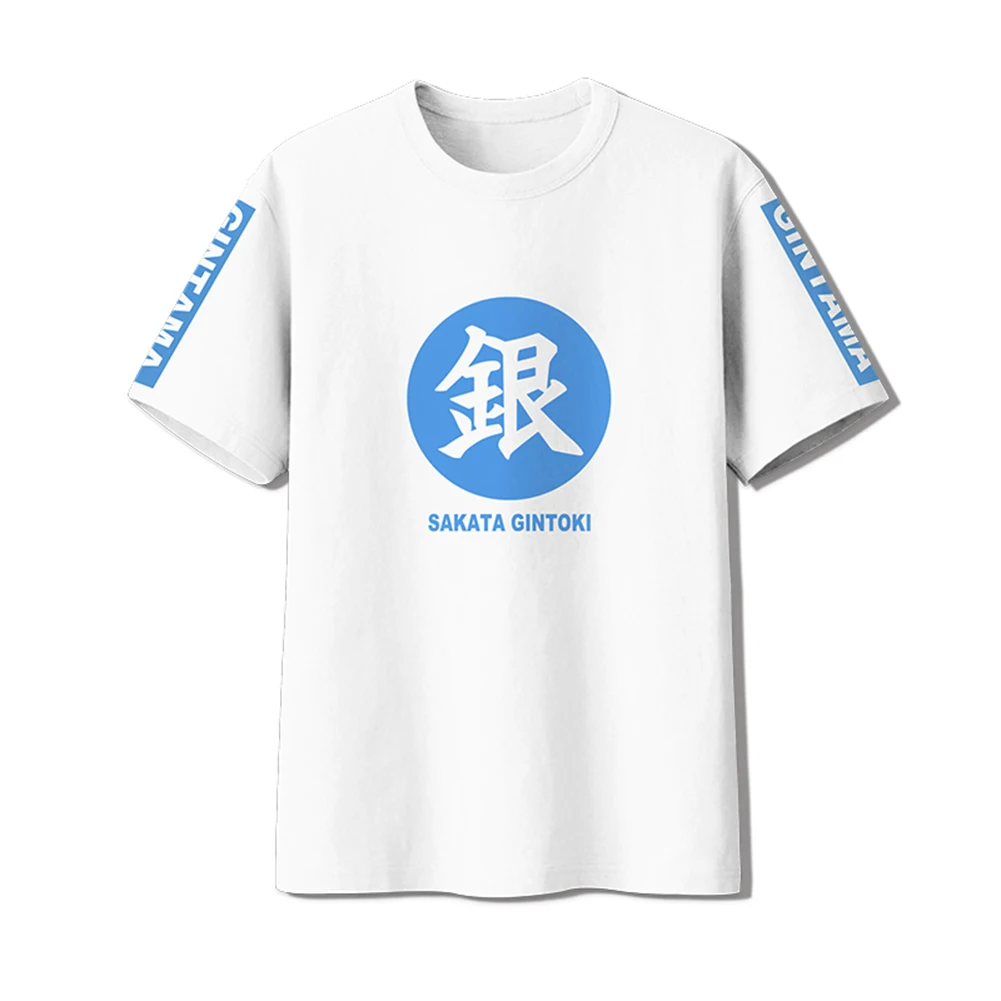 

Brdwn Gintama Unisex Sakata Gintoki Cosplay T-shirt Short Sleeve Tee Cotton Tops