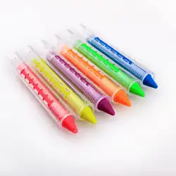 6 цветов/набор лицо цветные карандаши Сращивание ручки структура тела палка карандаш для рисования ручка для детей