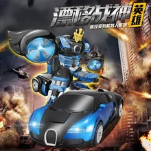 Робот-трансформер, автомобиль с дистанционным управлением, модель игрушечной машины, электрический автомобиль с дистанционным управлением, детская Игрушечная машина, подарки для детей