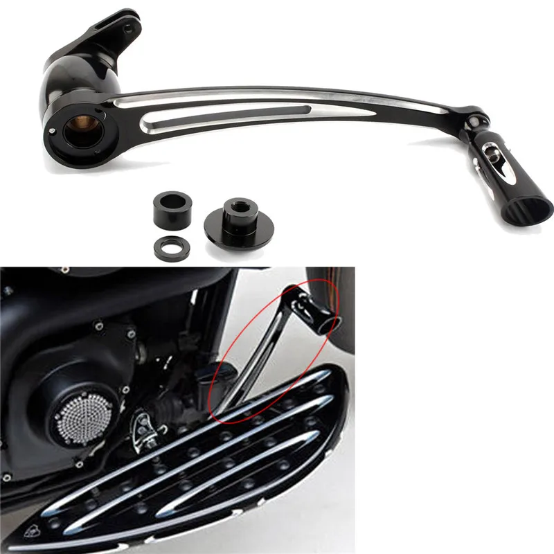 

Motorcycle Billet Aluminum Deep Cut Brake Arm Pedal Kit Brake Shite Lever For Harley Street Electra Tri Road Glide 2014 - 2017