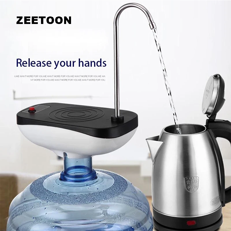 Outdoor Travel Camping Electric Magic Tap Charged Water Pump Faucet Office Tea Room Bottled