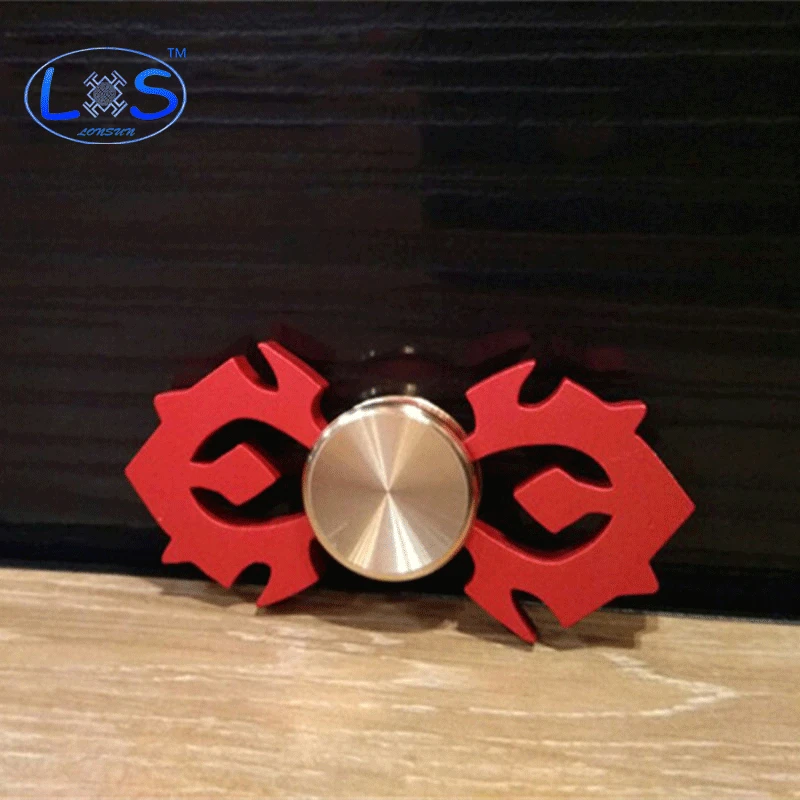 New Red Devil EDC fidget spinner spinner de metal mão Para O Autismo e Rotação de TDAH Tempo Longo fidget Brinquedos presente do miúdo top spinner brinquedo