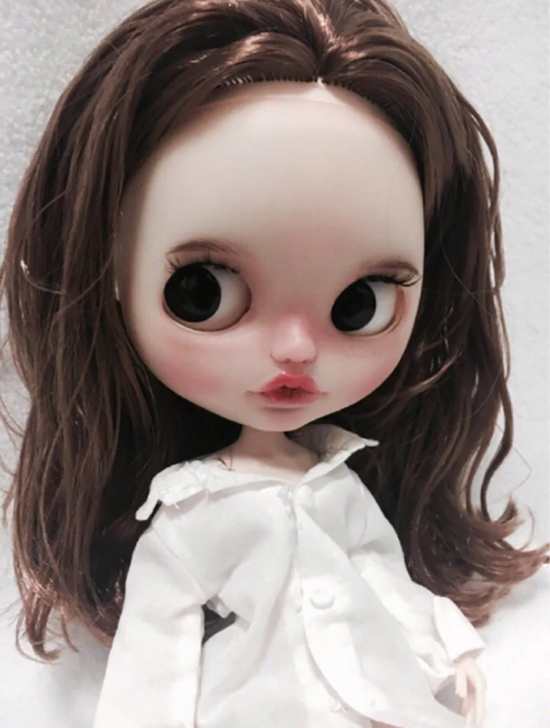 1 шт. белая рубашка синие ультра широкие брюки свободные для Blyth Azone s OB24 куклы