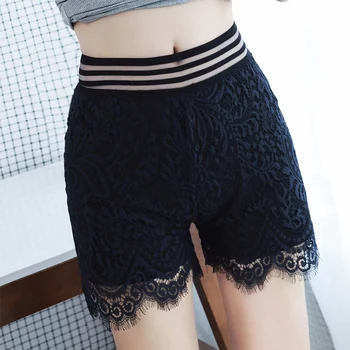 

Women Double Layer Lace Shorts Security Short