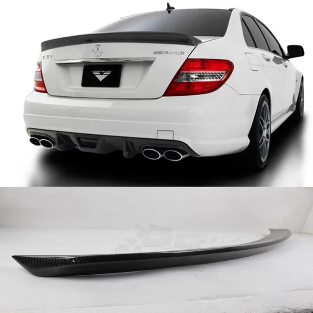 W204 C63 Carbon Fiber Rear Trunk Boot Spoiler Wing Lip for Mercedes Benz W204 C63 C180