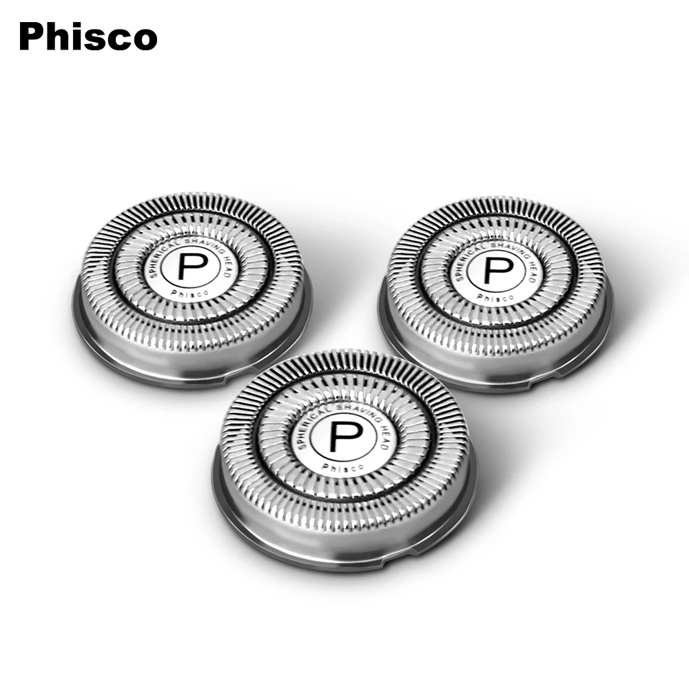 

Phisco 3Pcs Replacement Shaver Head Blade Cutter Concave Knife Net for Electric Shaver Razor Wet & Dry Men's Rotary Shaver Parts