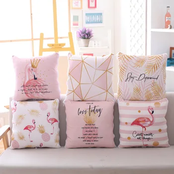 

Flamingos Baby Pillow Kids Room Decoration Pillows Multifunction Use Children Cama Bedding Covers Manta couette bebe babydekbed