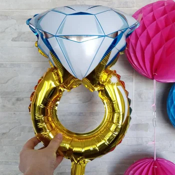 

Diamond Engagement Ring Balloon for Bridal Shower bachelorette hen Party Anniversary Wedding engagement Bridesmaid decoration