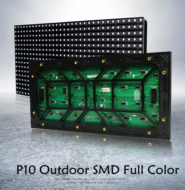 Горячая новинка P10 открытый SMD полноцветный светодиодный дисплей видео модуль