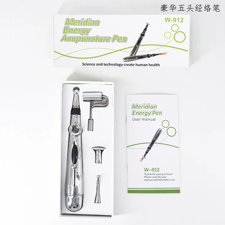 Электронная ручка для иглоукалывания, электрическая меридианская лазерная терапия, исцеляющая Массажная ручка, меридиановая энергетическая ручка, облегчающая боль, Массажная Релаксация