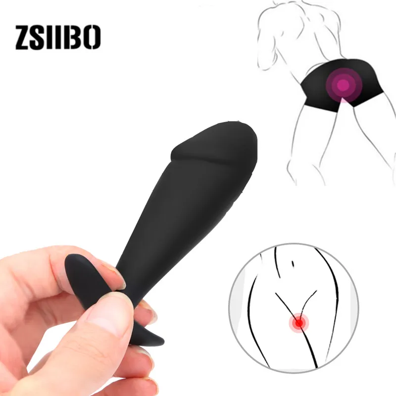 Erotic toys Silicone anal plug Simulated penis head Stimulate the vagina and anus safety Easy to clean Comfortable handle