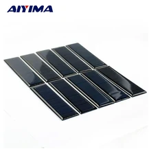 AIYIMA 10pcs Epoxy Solar Panel 100 28mm 5 5V 60mA DIY Photovoltaic Panel Cell Charger Lamp