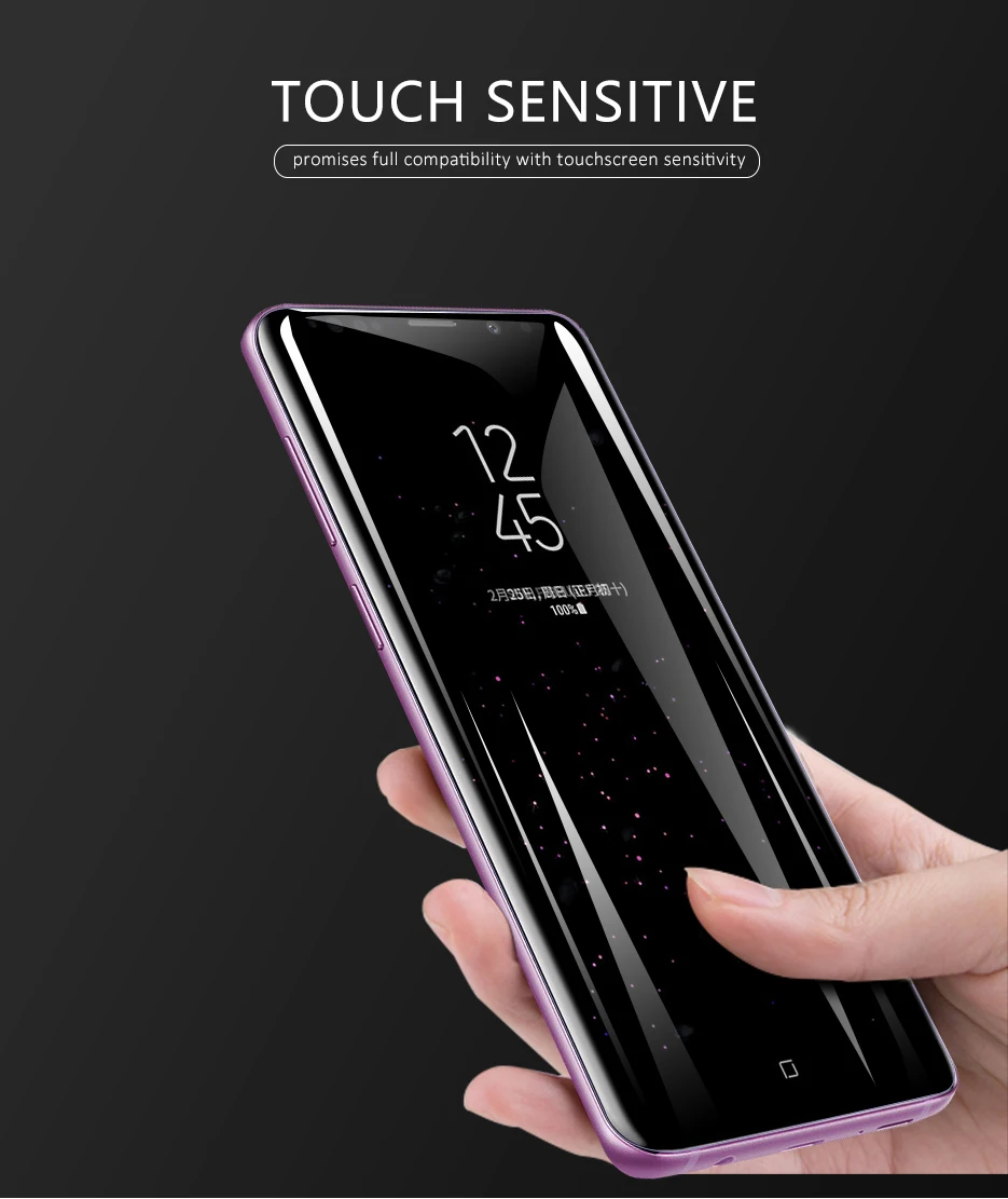CHYI 3D изогнутая Гидрогелевая пленка для samsung Galaxy S9 plus S10 5G защита экрана S9+ S8 полное покрытие с инструментами не закаленное стекло