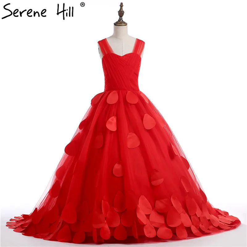 

Red Rose Petal Flower Girl Dresses first Communion Dresses For Girls pageant dresses for girls 2019 Serene Hill HTA0002