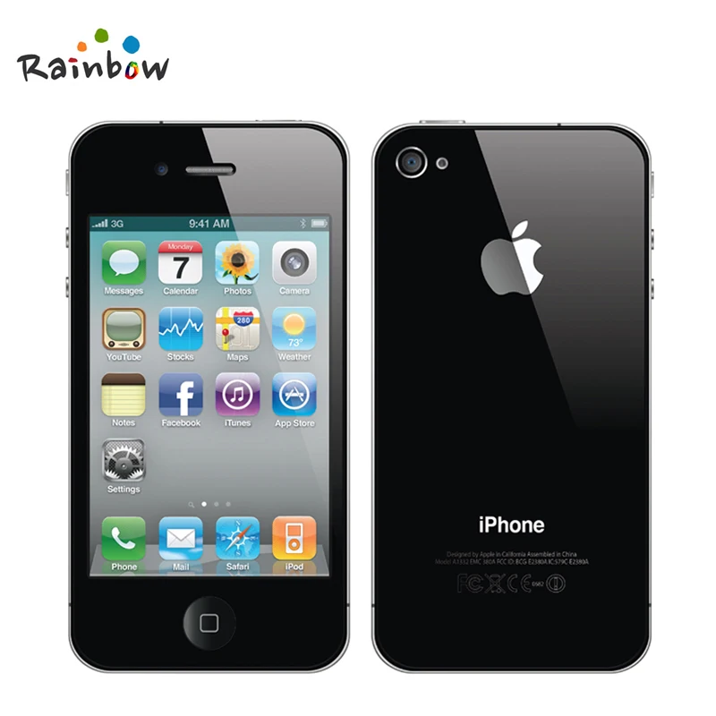 Apple iPhone 4 iOS 16G или 32GB rom 3,5 дюймов 5MP камера wifi gps сотовый телефон