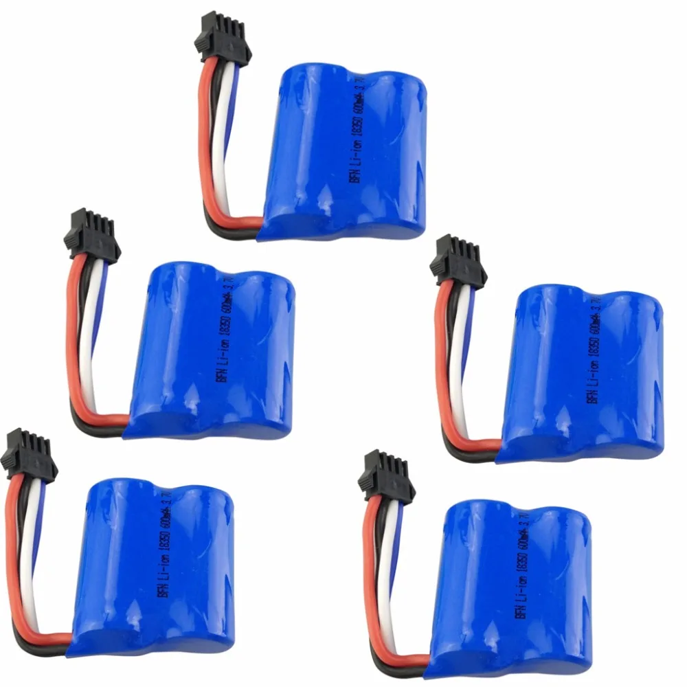 

For UDI001 UDI008 Remote Control Ship Spare Parts Remote Control Boat lithium Battery With 5PCS 3.7V 600mah lithium Battery