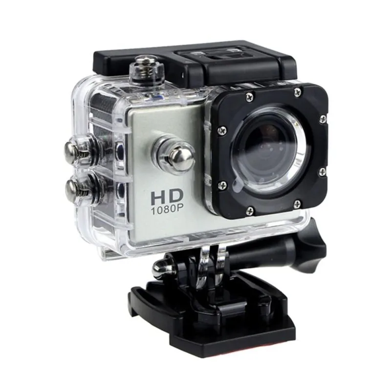 SJ4000 Автомобильная камера Full HD Водонепроницаемая Спортивная DV камера экшн-видеокамера 1080P - Цвет: Серебристый
