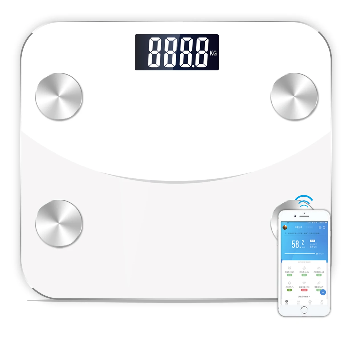 S4 180 кг 25 Body Data умные весы для ванной Взвешивание напольные домашний жир процент