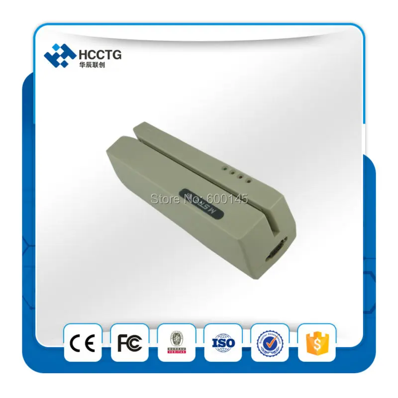 US $130.00 2016 Portable Mini RS232 HiLoCo 3 Tracks Manual Smart Compatible With MSR206 Magnetic Mcr 200 Emv Reader Writer HCC206